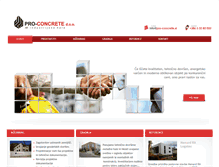 Tablet Screenshot of pro-concrete.si